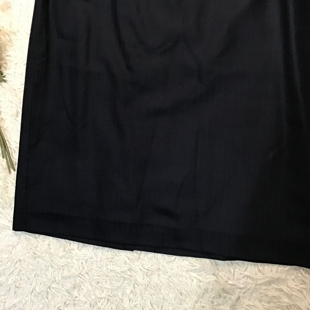 美品【スキャパ】 セットアップ 紺 ストライプ ウール 高級感 42