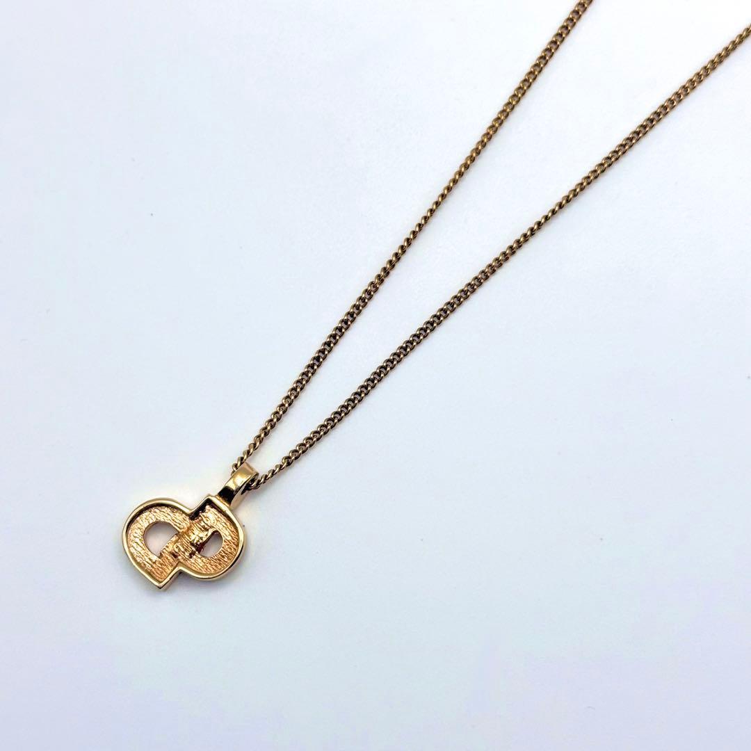 美品✨Christian Dior ディオール CDロゴ ネックレス 刻印あり