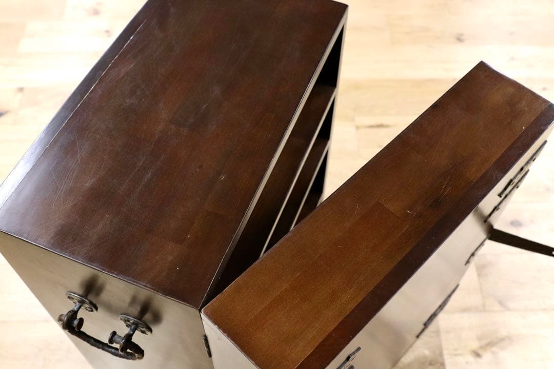 GMHN4○KOIZUMI / 小泉産業 チェスト ワゴン からくり収納 和モダ