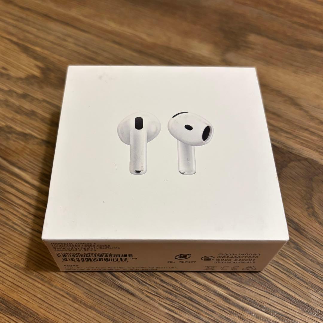 Apple AirPods 第4世代 mxp63j/a 新品未開封　ANCなし