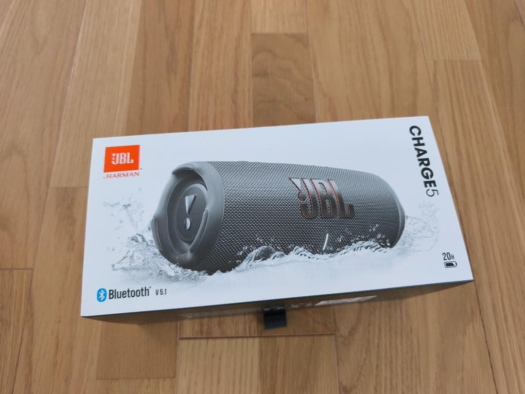 JBL Charge 5 グレー ワイヤレススピーカー【新品】