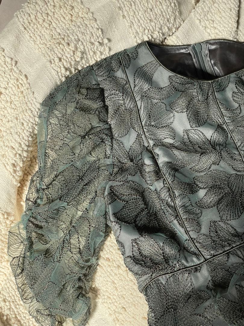 【★kiiTn★】美品 AIMER チュール レース パーティー ドレス