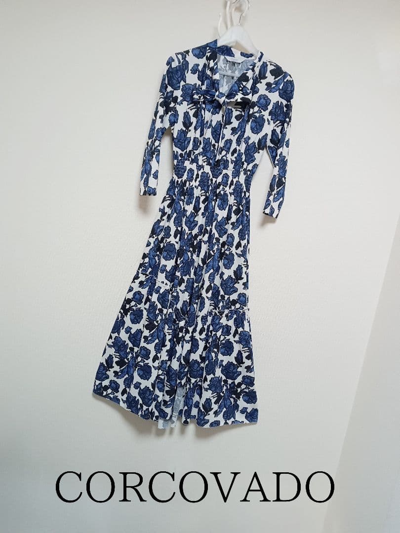 CORCOVADO ボウタイリボンドレス ワンピース
