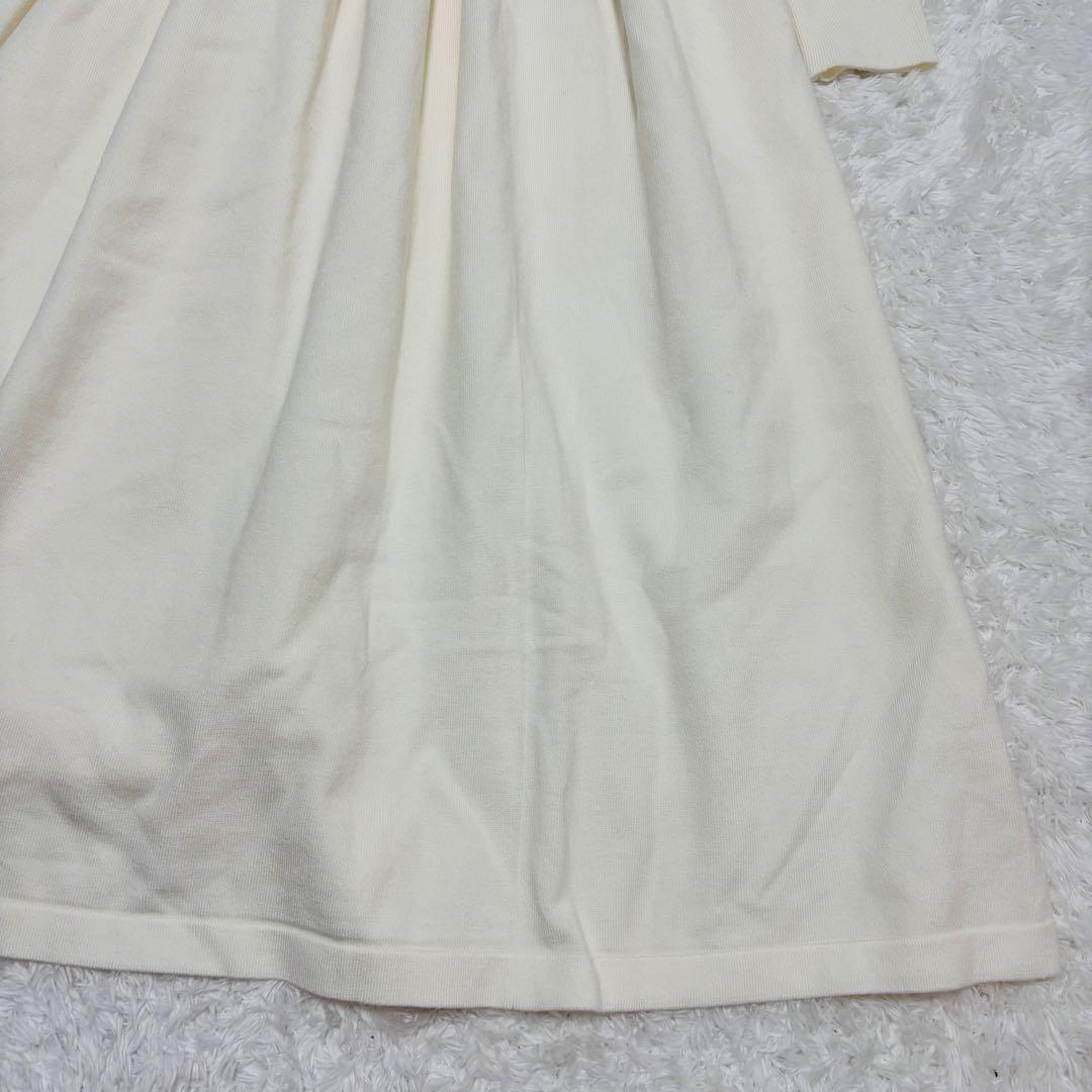 23100円未使用タグ付き　ラブティックボンボンパワショルロングニットワンピース