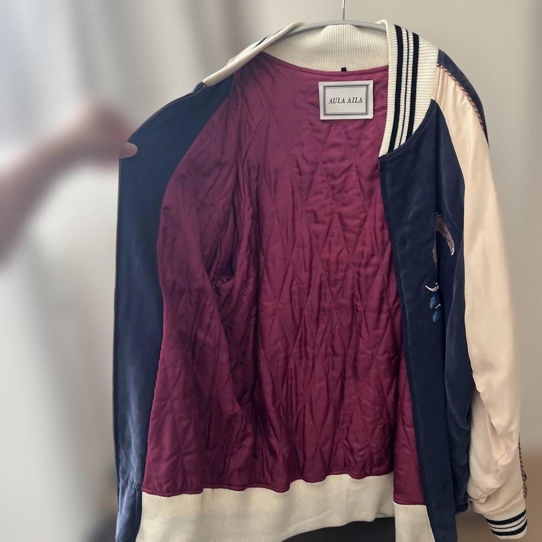 トゥカン刺繍スカジャン