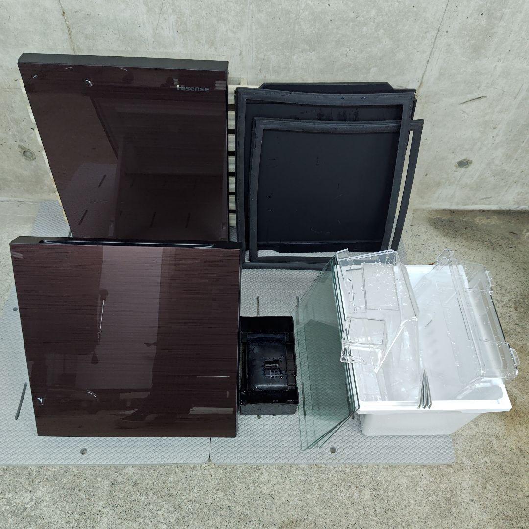 Hisense ハイセンス 冷蔵庫 HR-G13B-BR ガラストップデザイン