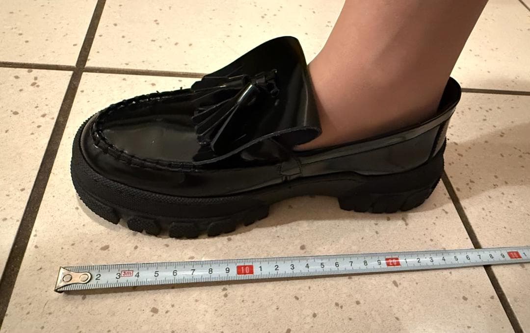 マックスマーラ　ウィークエンド　黒　厚底タッセルローファー　サイズ35　良品