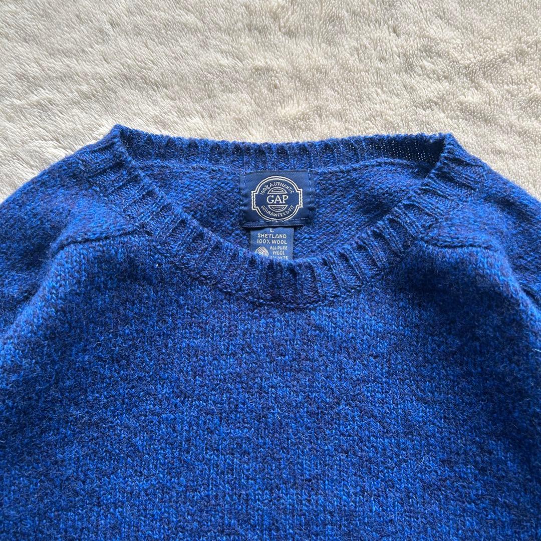 希少 80s OLD GAP シェットランドウールニット スコットランド製