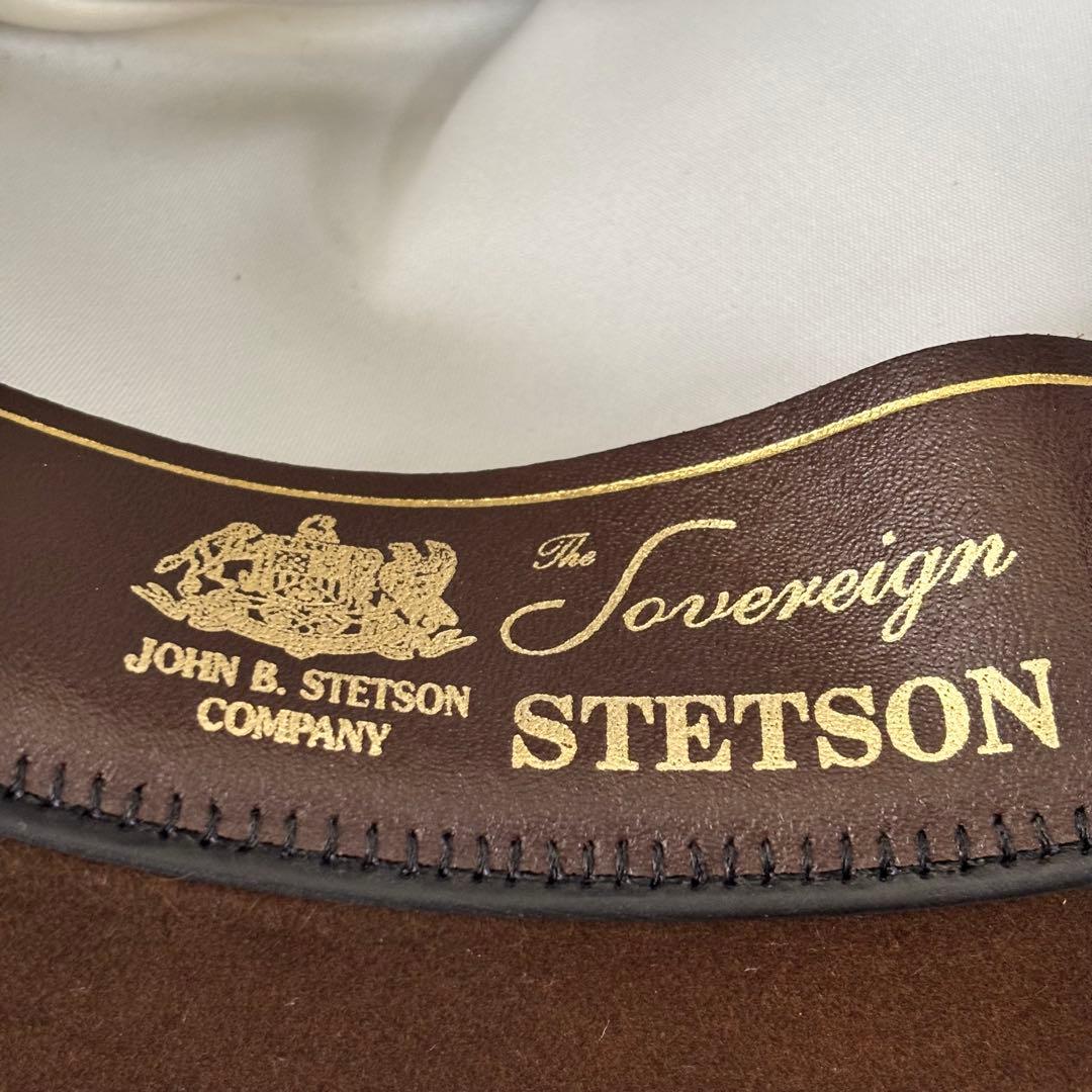 極美品✨STETSON ステットソン 中折れハット ブラウン 7 3/8