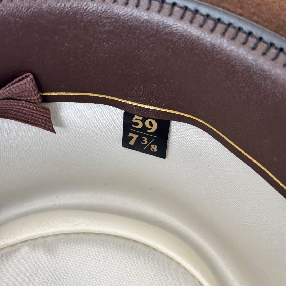 極美品✨STETSON ステットソン 中折れハット ブラウン 7 3/8