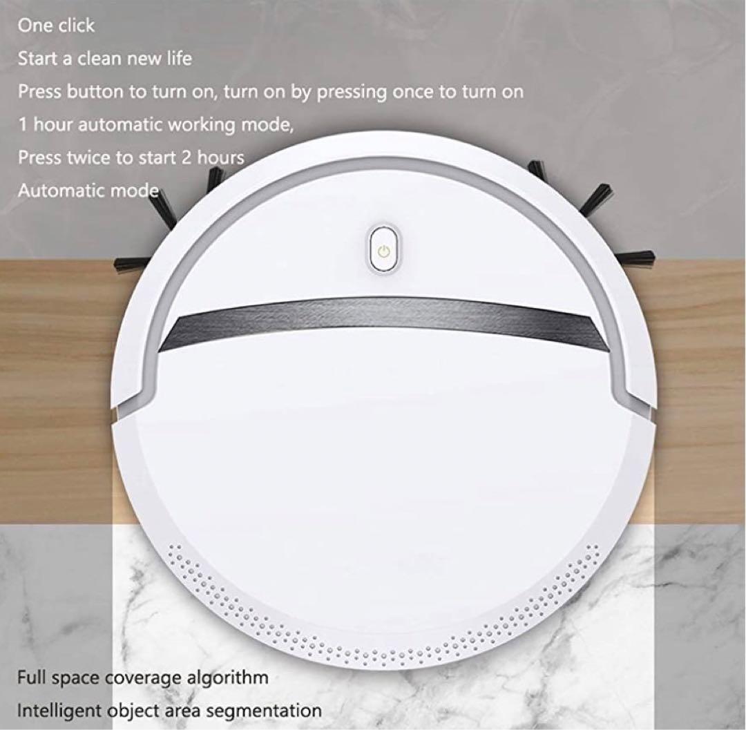 人気！再入荷！お掃除ロボット　ホワイト　超薄型　便利　オシャレ