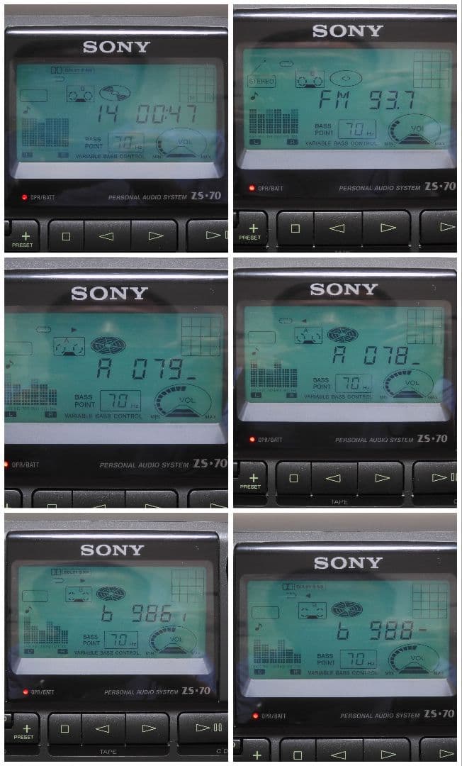 SONY ソナホーク ZS-70 バブルラジカ CDラジカセ