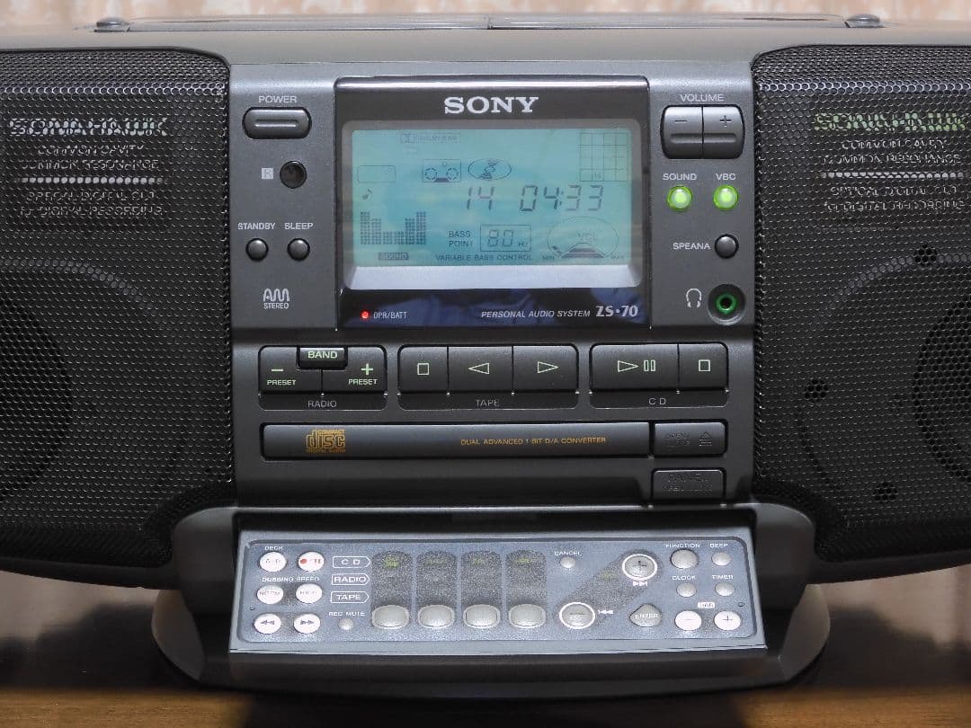 SONY ソナホーク ZS-70 バブルラジカ CDラジカセ