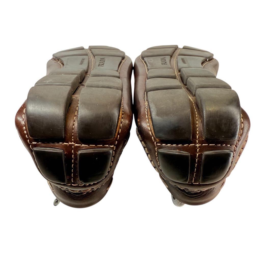 【極美品】PRADA ドライビングシューズ（5）モカシン　デッキシューズ　本革