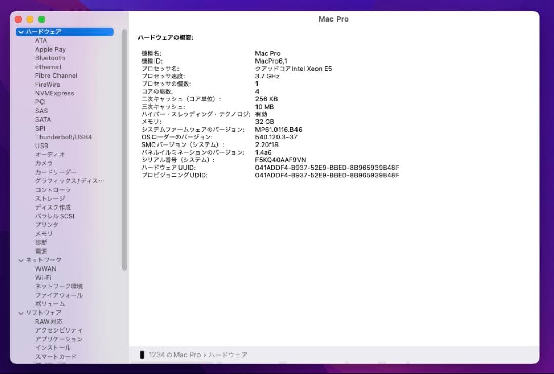 Macデスクトップ Mac Pro Late 2013 Xeon E5/32Gb/120Gb