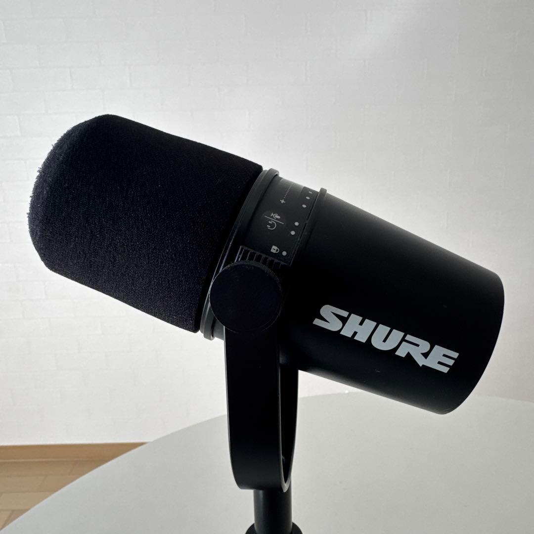 SHURE MV7 XLR接続 ダイナミックマイク スタンド付き シュアー
