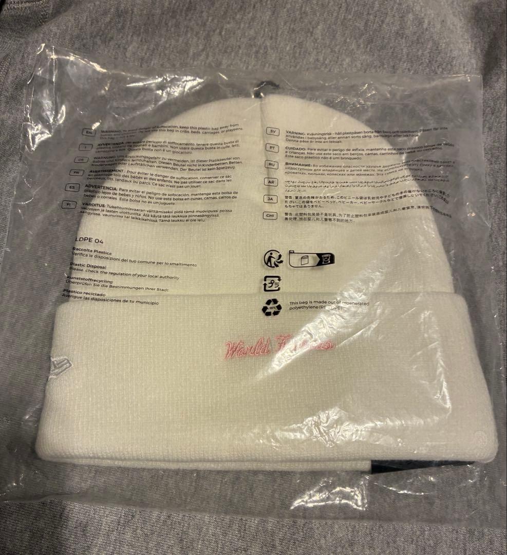 Supreme New Era Box Logo Beanie ホワイト　白