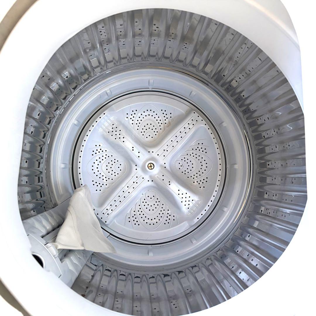 111運搬取付無料！ブラウン純正SHARP穴なし清潔コンパクト洗濯機！完動超美品