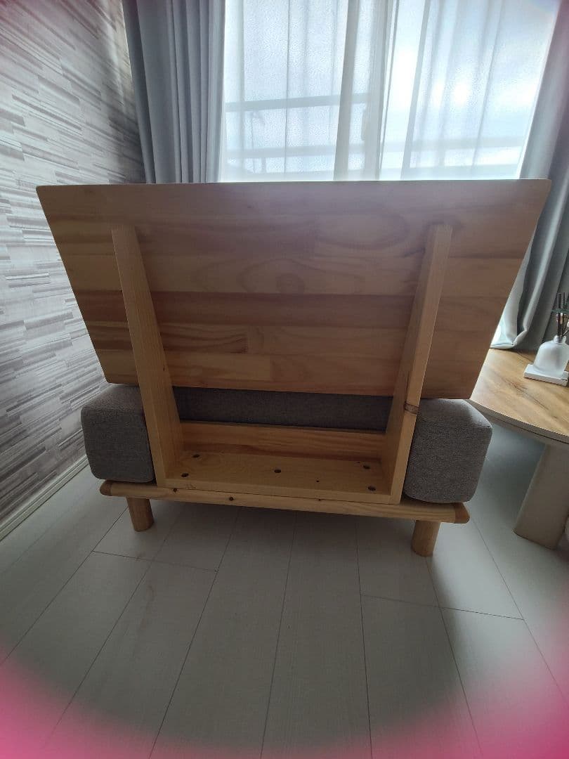 Ricordo木製ソファー リコルドファブリックローソファー