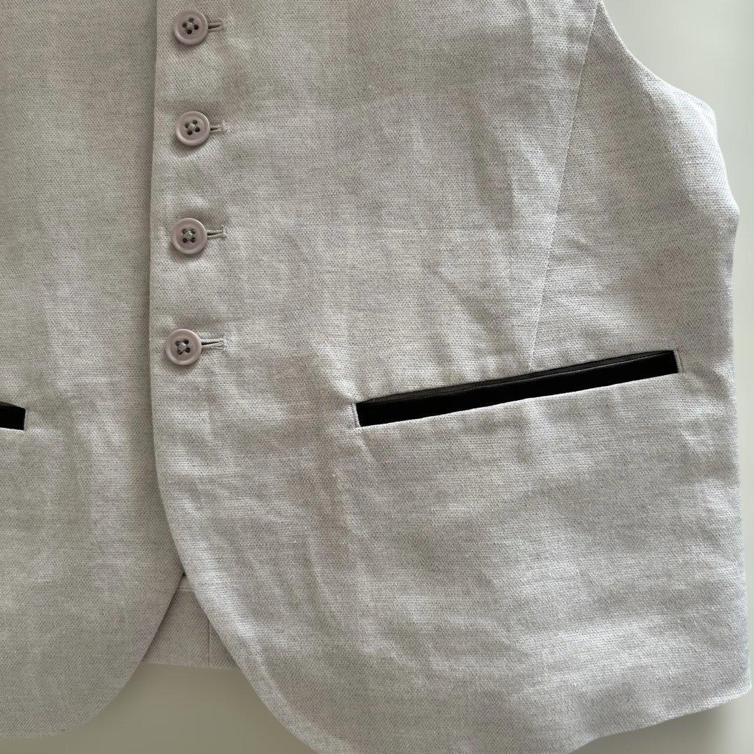 MACPHEE タイニーヘリンボーン コンパクトジレ 36 トゥモローランド