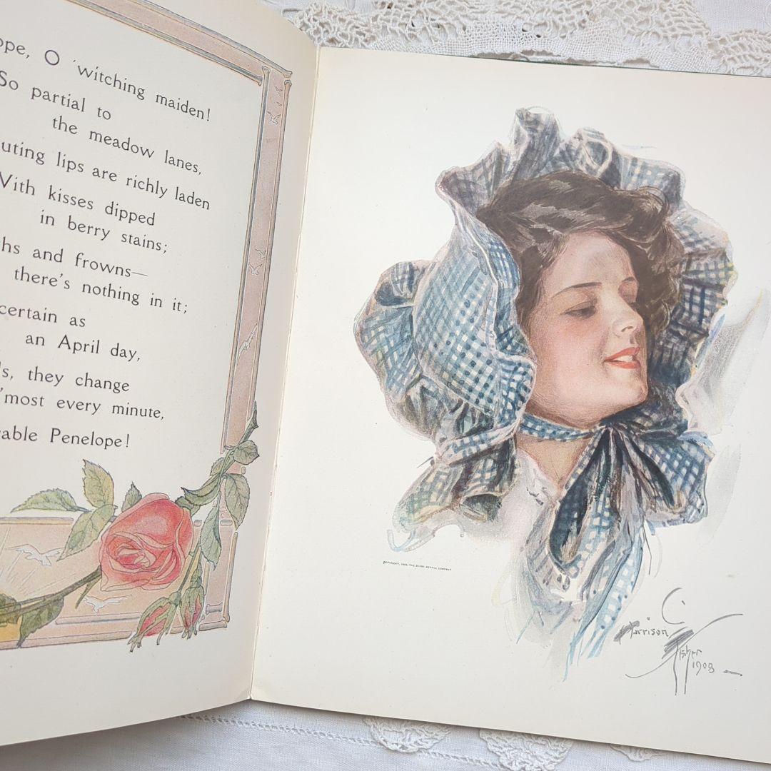 稀少1909年アンティーク 画集 洋書 絵本 児童書 ヴィクトリアン ヴンテージ