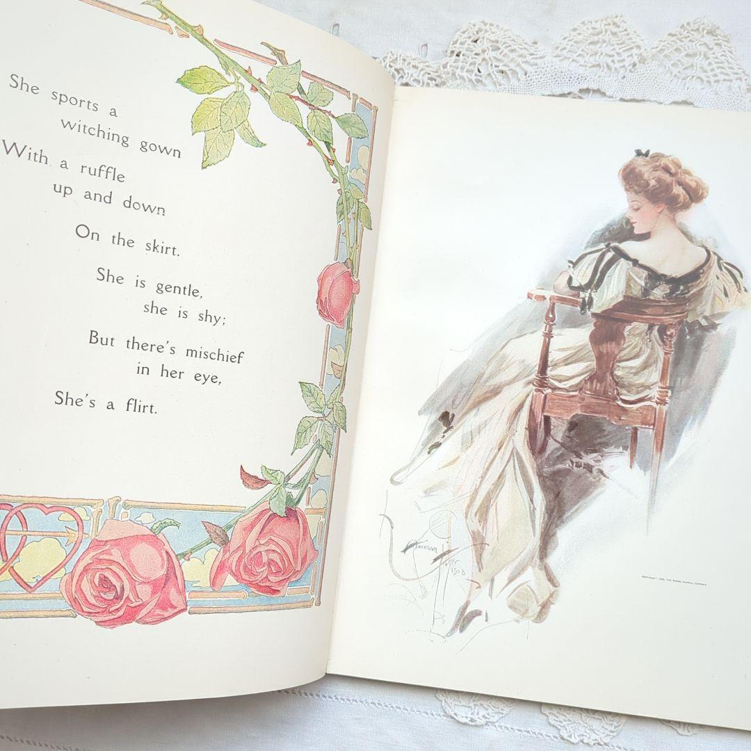 稀少1909年アンティーク 画集 洋書 絵本 児童書 ヴィクトリアン ヴンテージ