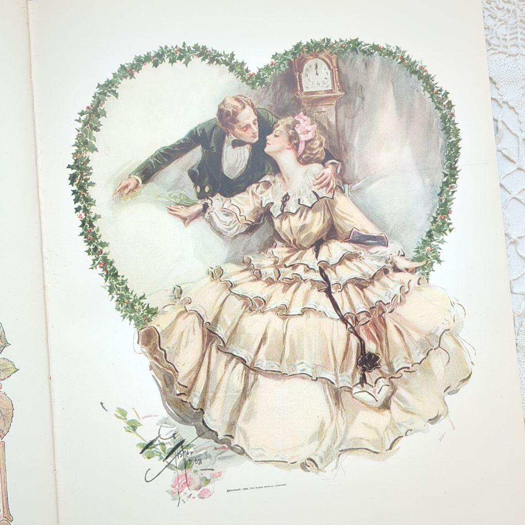 稀少1909年アンティーク 画集 洋書 絵本 児童書 ヴィクトリアン ヴンテージ
