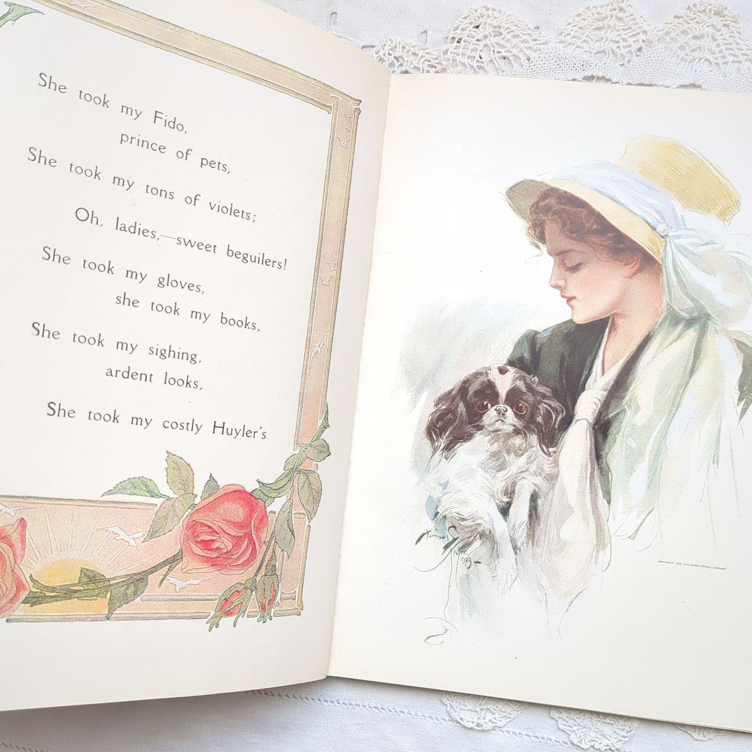 稀少1909年アンティーク 画集 洋書 絵本 児童書 ヴィクトリアン ヴンテージ