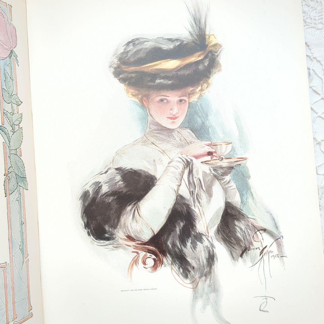 稀少1909年アンティーク 画集 洋書 絵本 児童書 ヴィクトリアン ヴンテージ