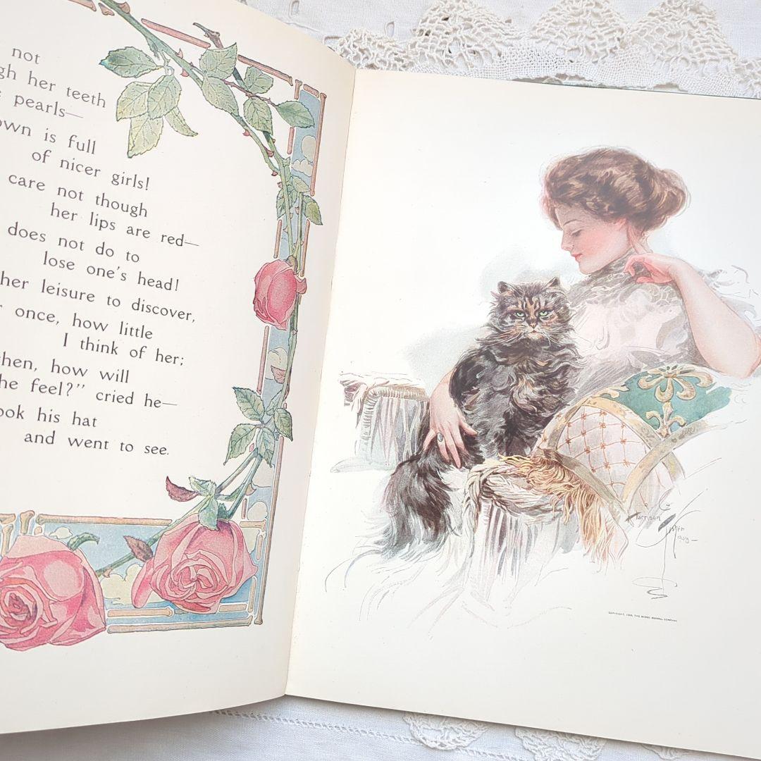 稀少1909年アンティーク 画集 洋書 絵本 児童書 ヴィクトリアン ヴンテージ