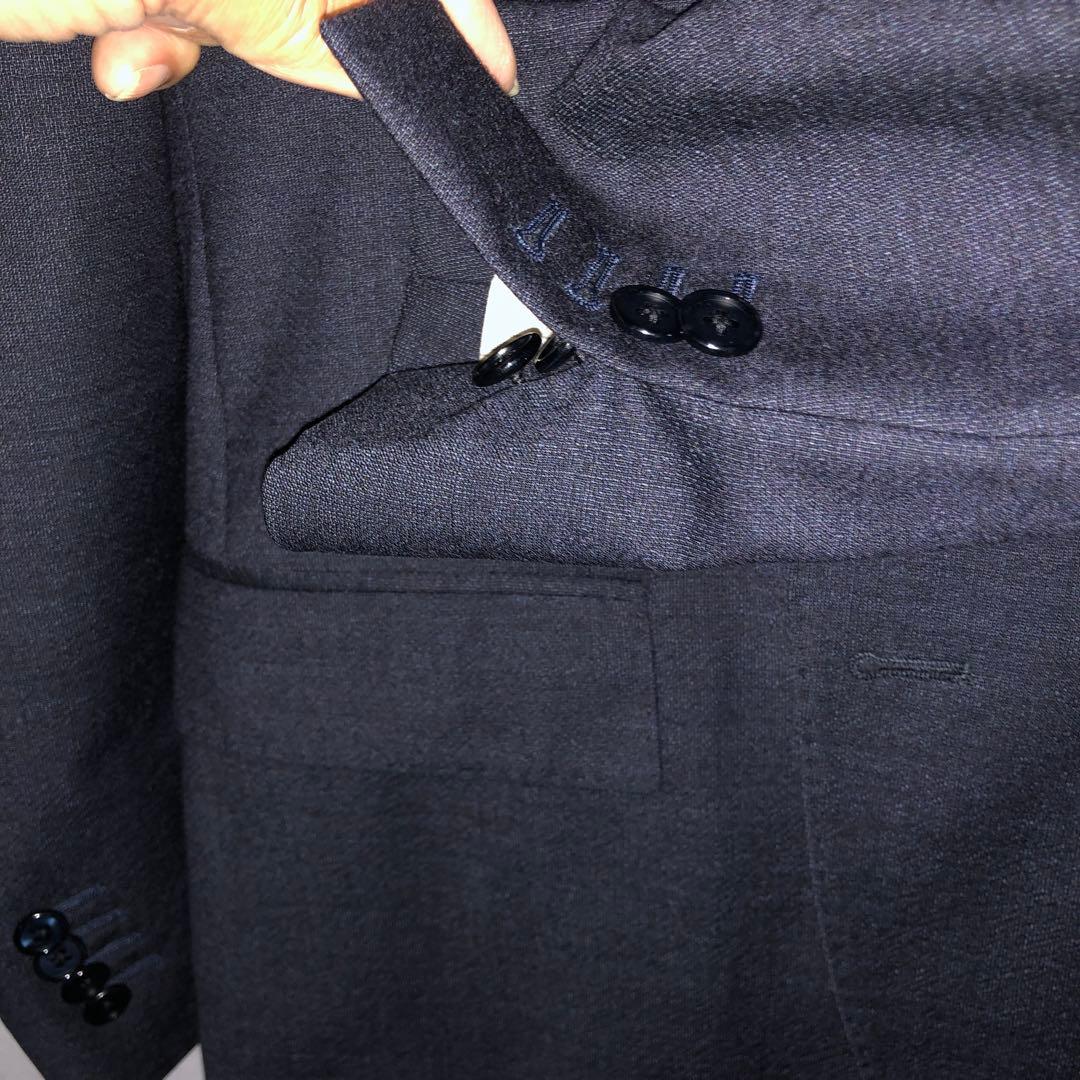 LARDINI ネイビーモヘアスーツ 42