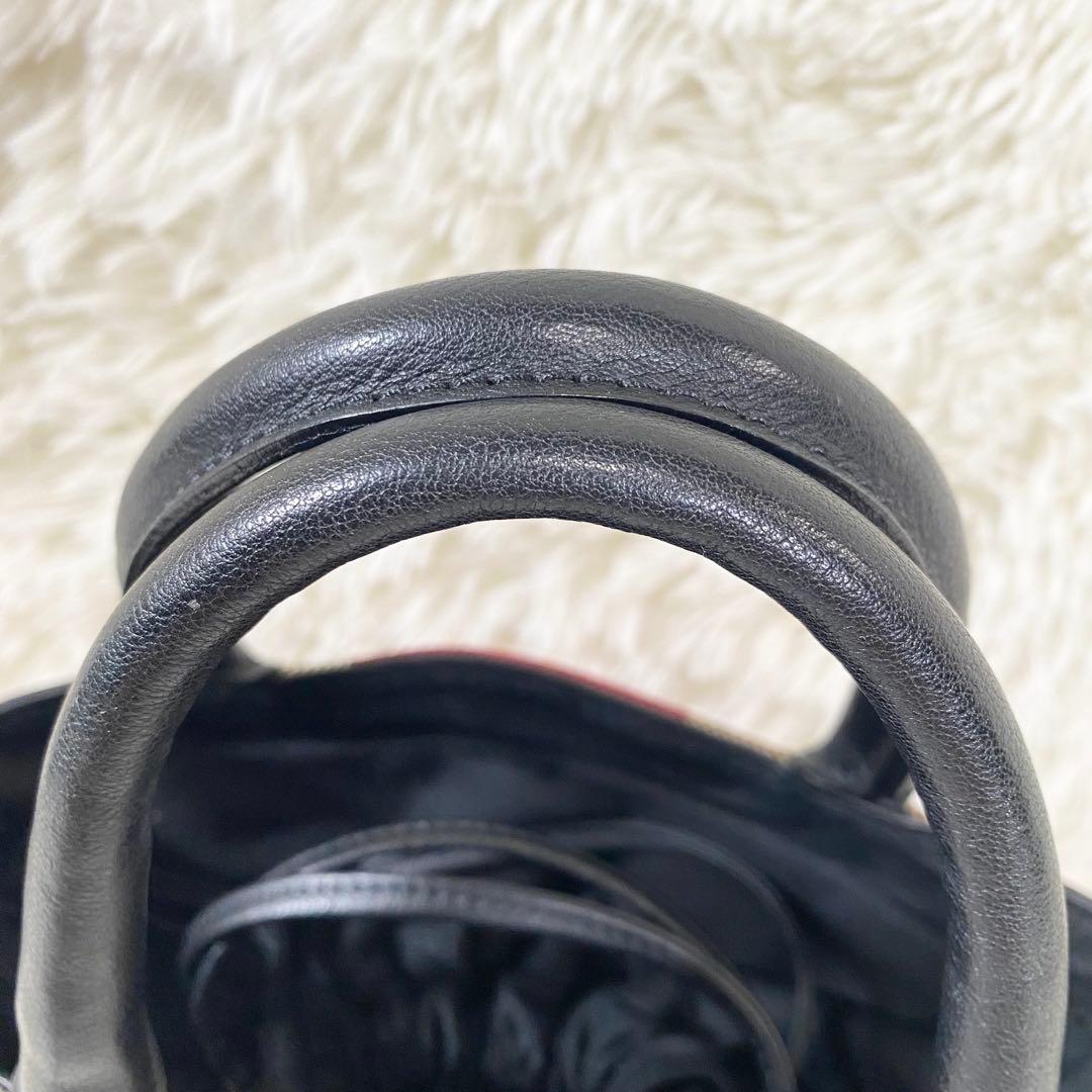 BLUE LABEL CRESTBRIDGE 巾着　ショルダーバッグ　チェック