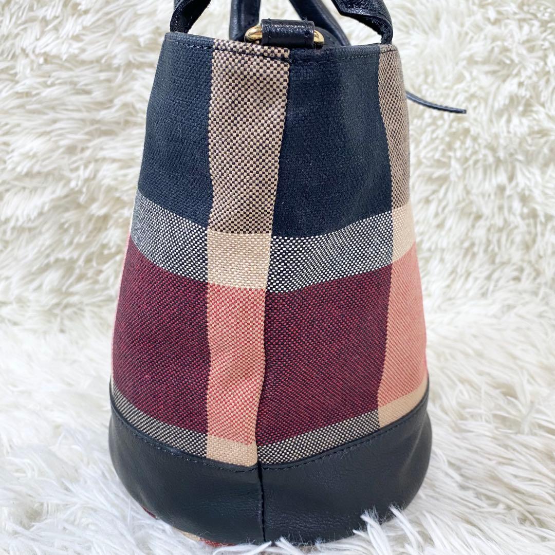 BLUE LABEL CRESTBRIDGE 巾着　ショルダーバッグ　チェック