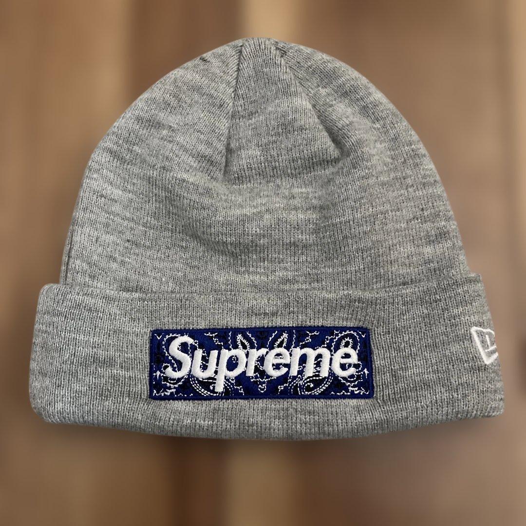 Supreme New Era Box Logo beanieバンダナ ニット帽
