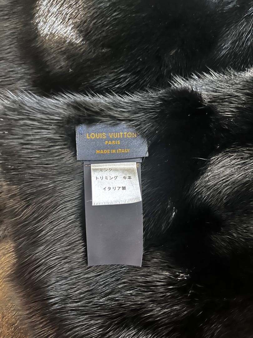 美品　ルイヴィトン　モノグラムリバース　ミンクスカーフLV MINK FUR
