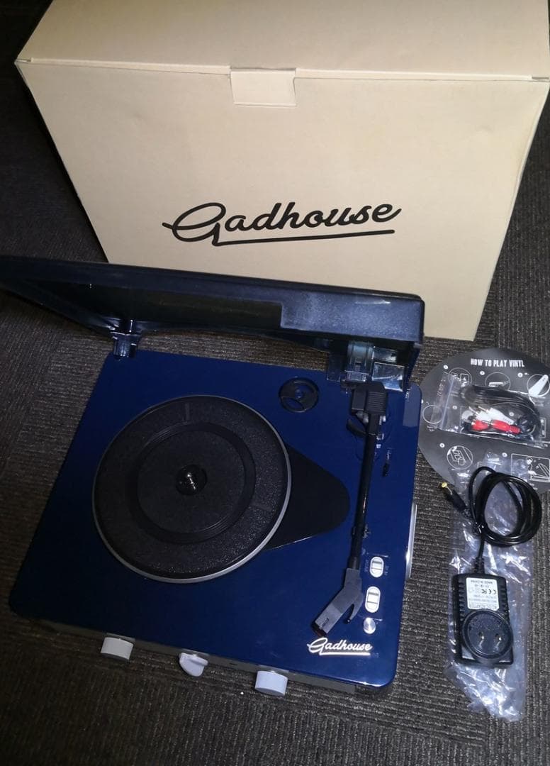 BRAD RETRO RECORD ネイビーカラー 本体・レトロ レコード本体