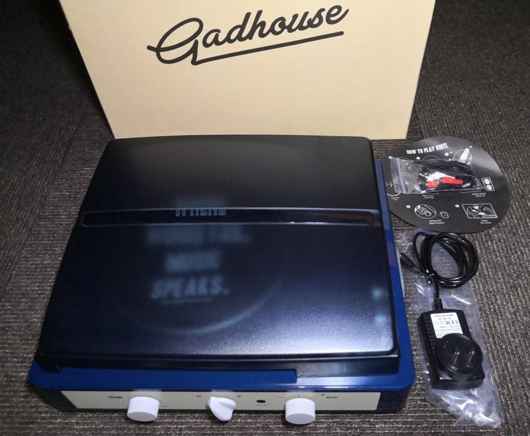 BRAD RETRO RECORD ネイビーカラー 本体・レトロ レコード本体