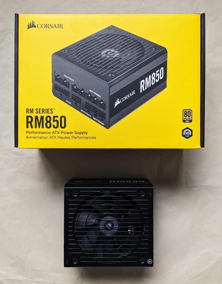 Corsair RM850 フルモジュラー 850W 80PLUS GOLD認証