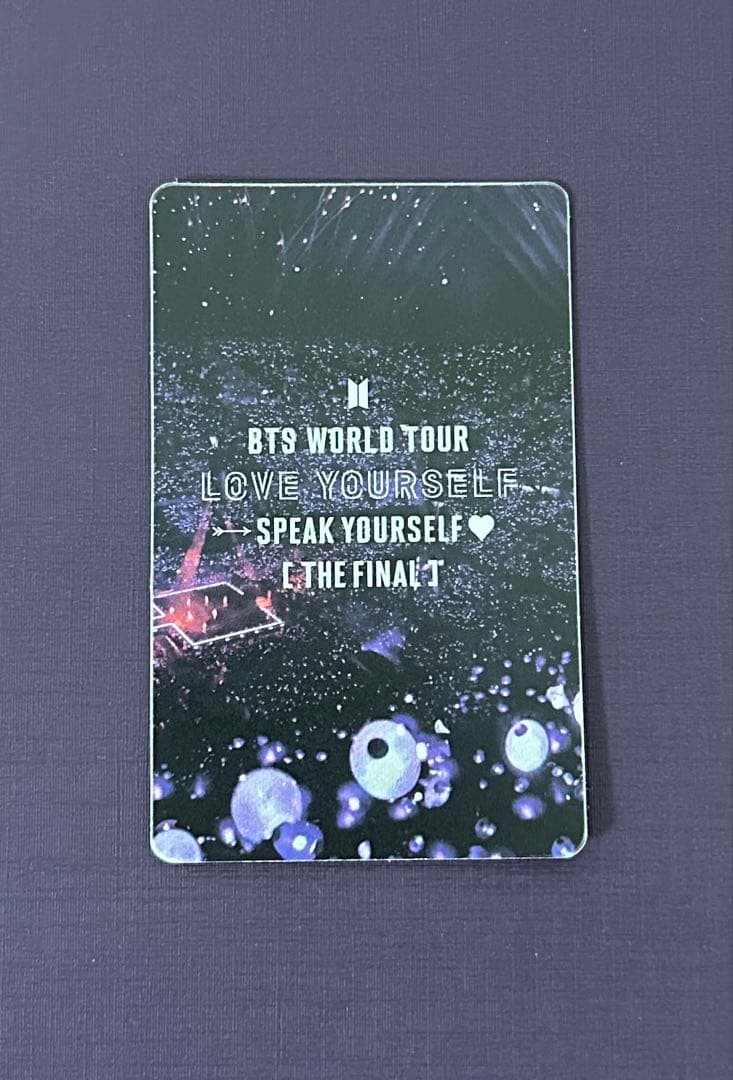 BTS ジョングク SYS FINAL 公式 ソウルコン 会場トレカ