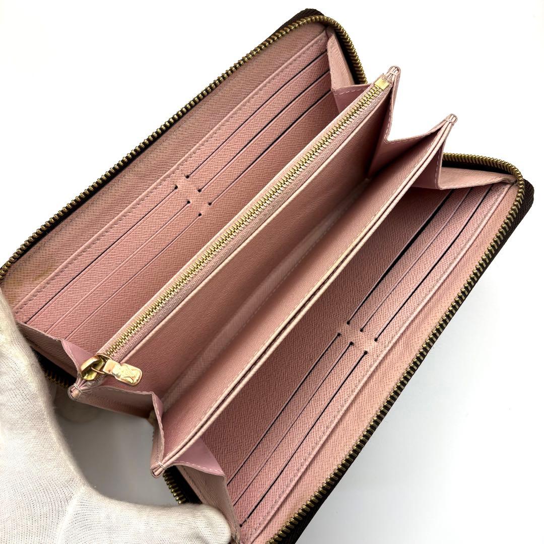 【新型】ルイヴィトン モノグラム ジッピーウォレット ローズバレリーヌ