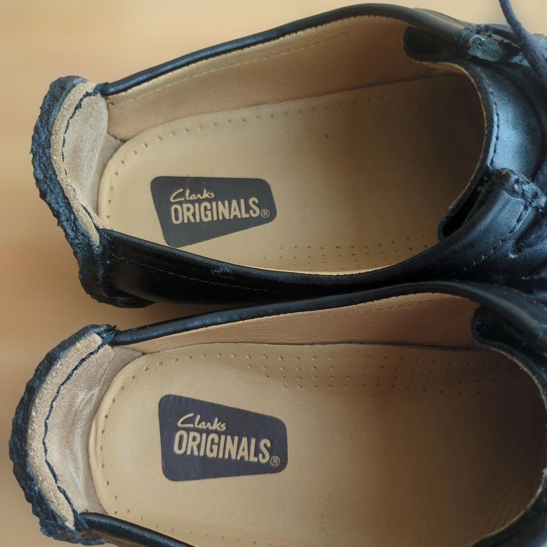 Clarks Originals ブラック モカシン US9 EU42