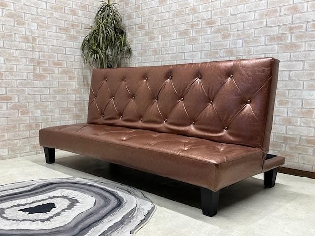 ソファーベッド　ソファ　バイキャスト　DBR　新品　大特価