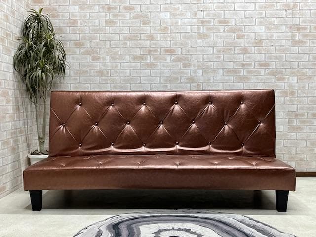 ソファーベッド　ソファ　バイキャスト　DBR　新品　大特価