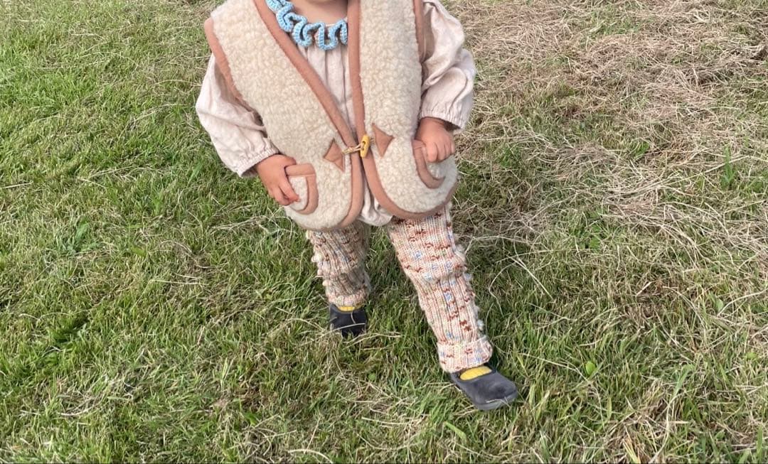 kalinka ケーブル編みウールパンツ 2Y