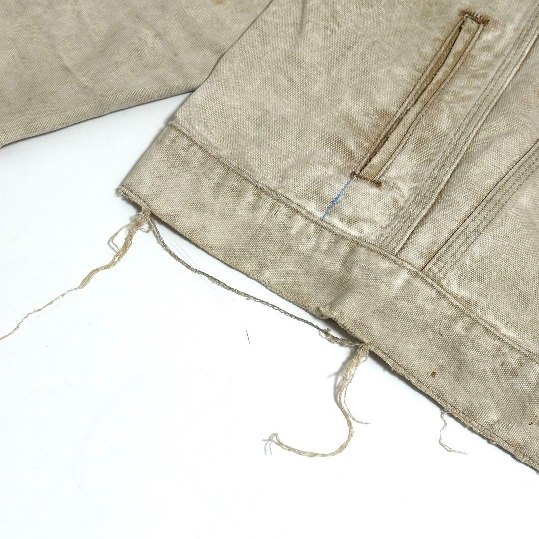 Carhartt トラッカージャケット フェード ボロ 裏地なし 80s 90s