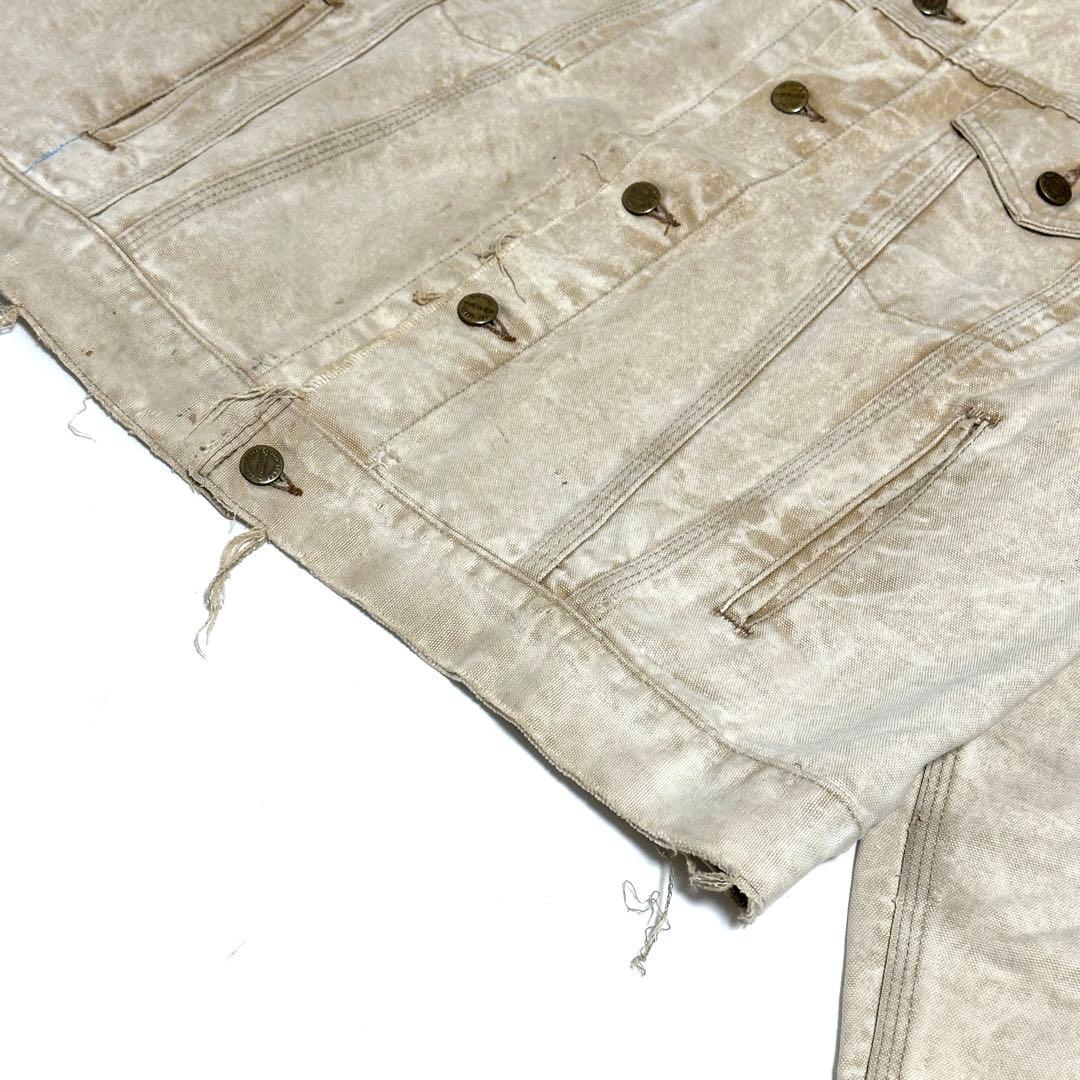 Carhartt トラッカージャケット フェード ボロ 裏地なし 80s 90s
