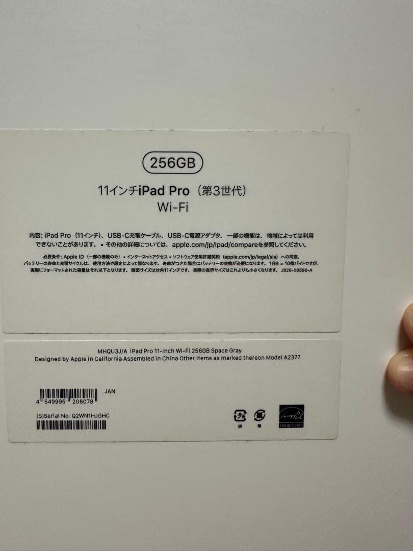 iPad Pro 11インチ 本体