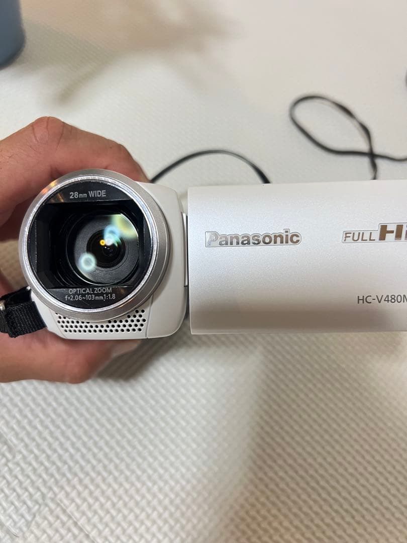 Panasonic HC-V480MS ビデオカメラ バッテリー×3 ケース付き
