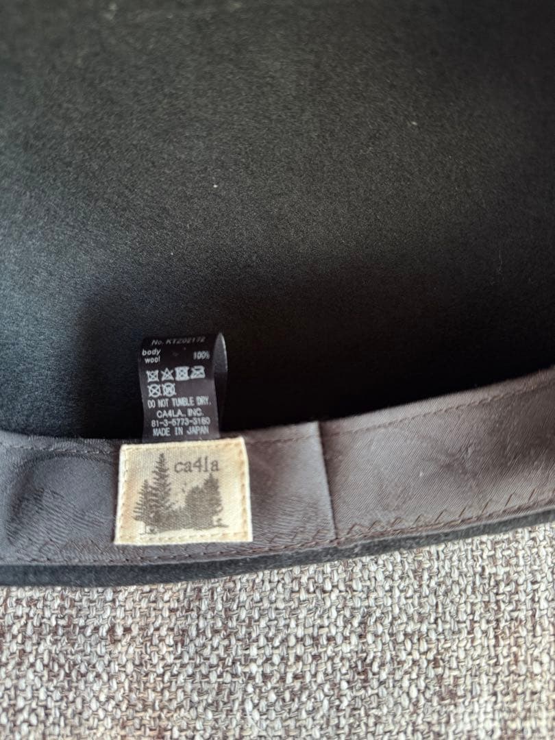 カシラ HOVER5 キャスケット ウール シルク CA4LA ブラック 美品