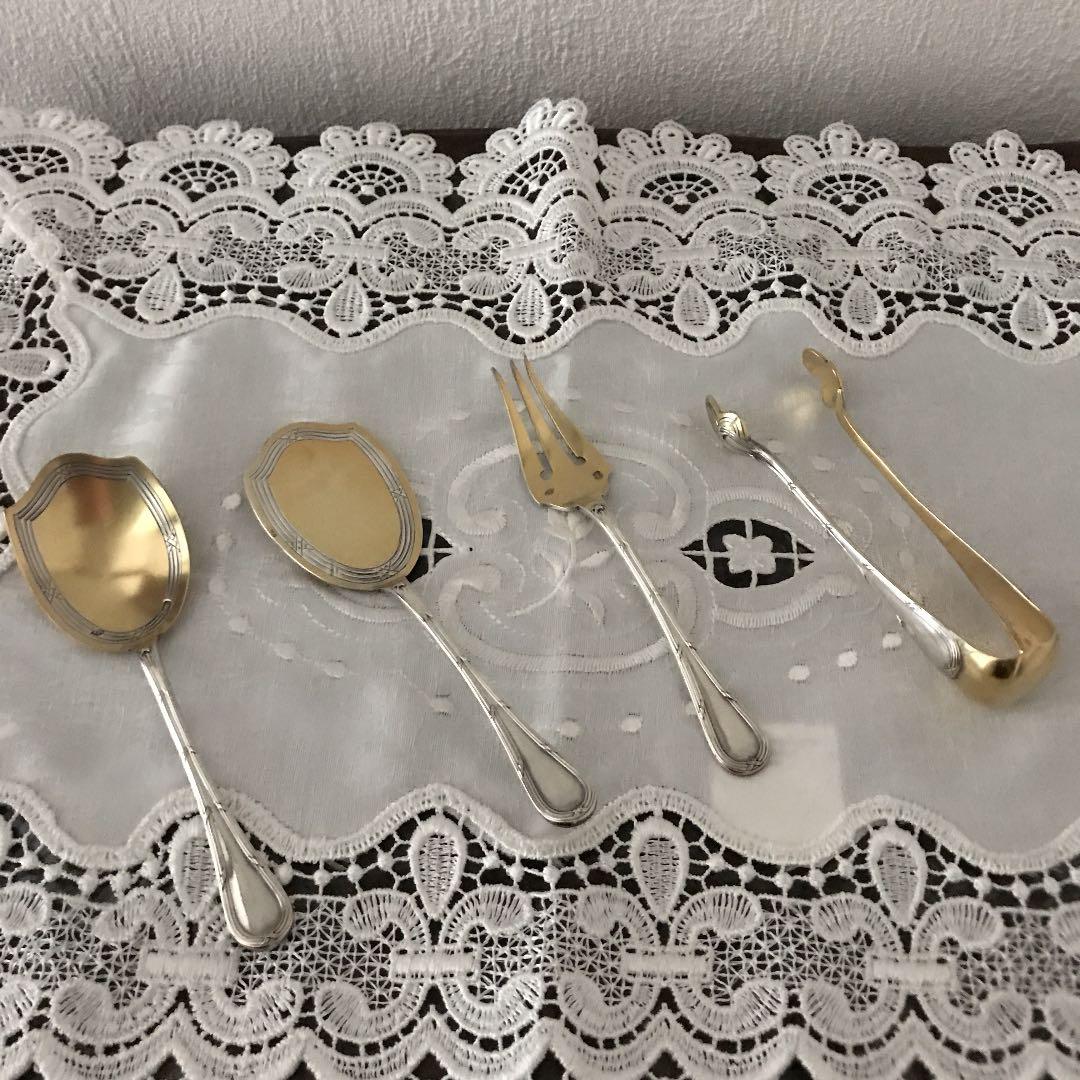 ブェルメイユ　プティテジュネ　サービングカトラリーセット(アンティーク)